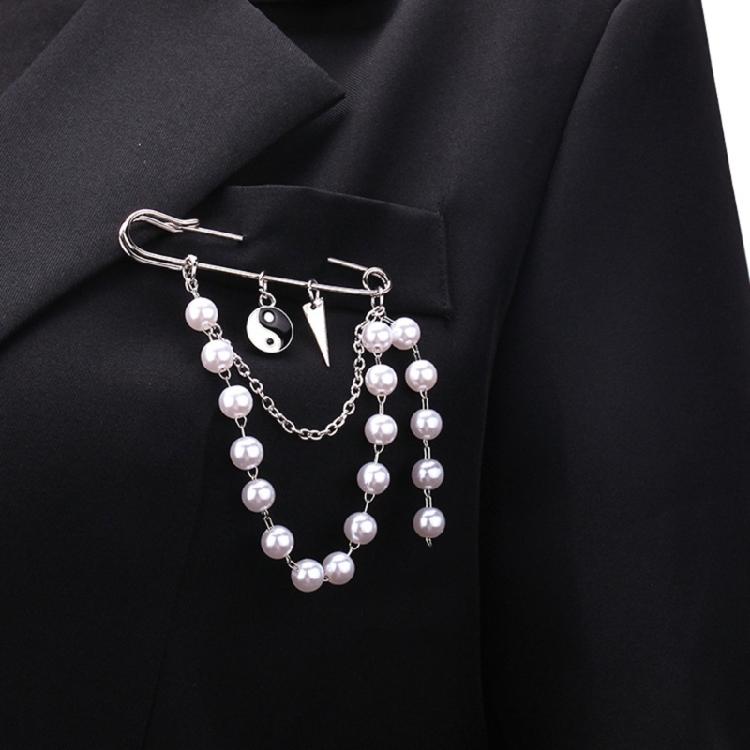 Elegant Pearls Brooch Fun Ornament for Backpacks Clothes Bags Hats Accessories Elegant Pin Crystal Rhinestones