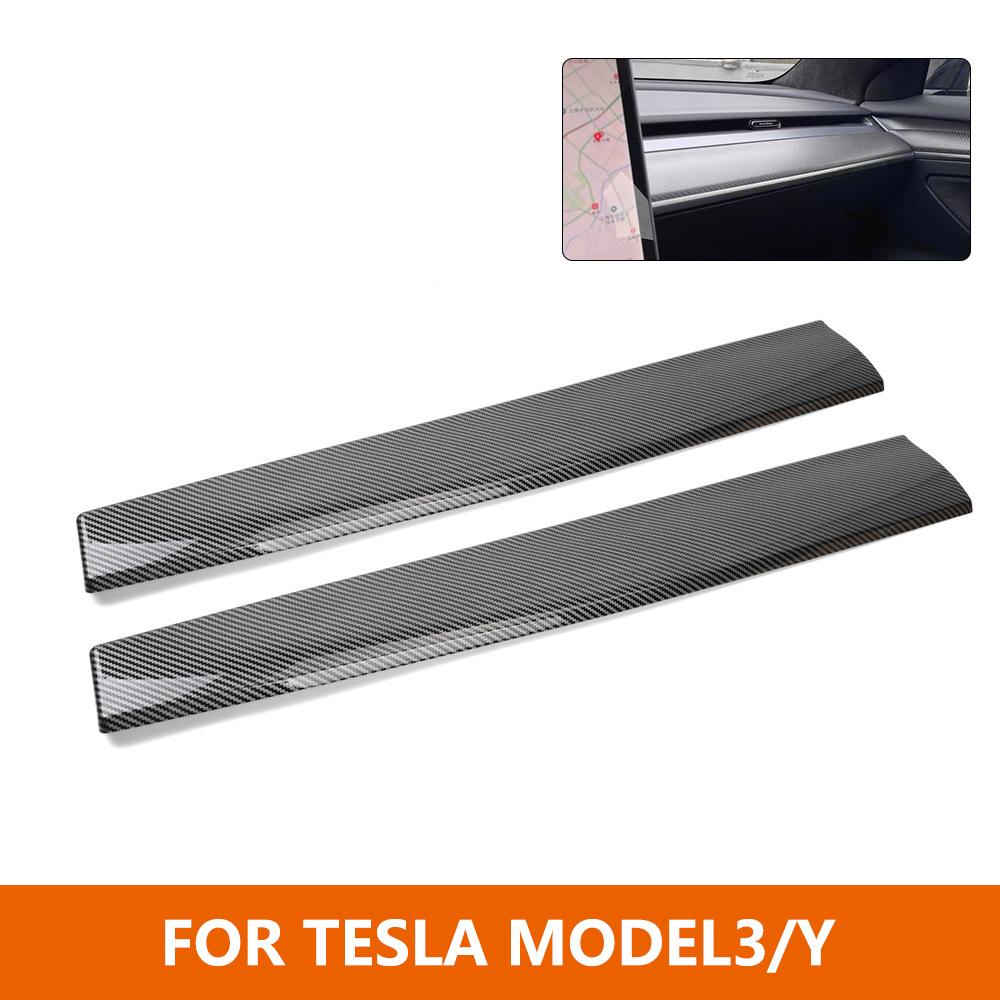 Model3Y Armaturenbrett Zierblende Kohlefaser