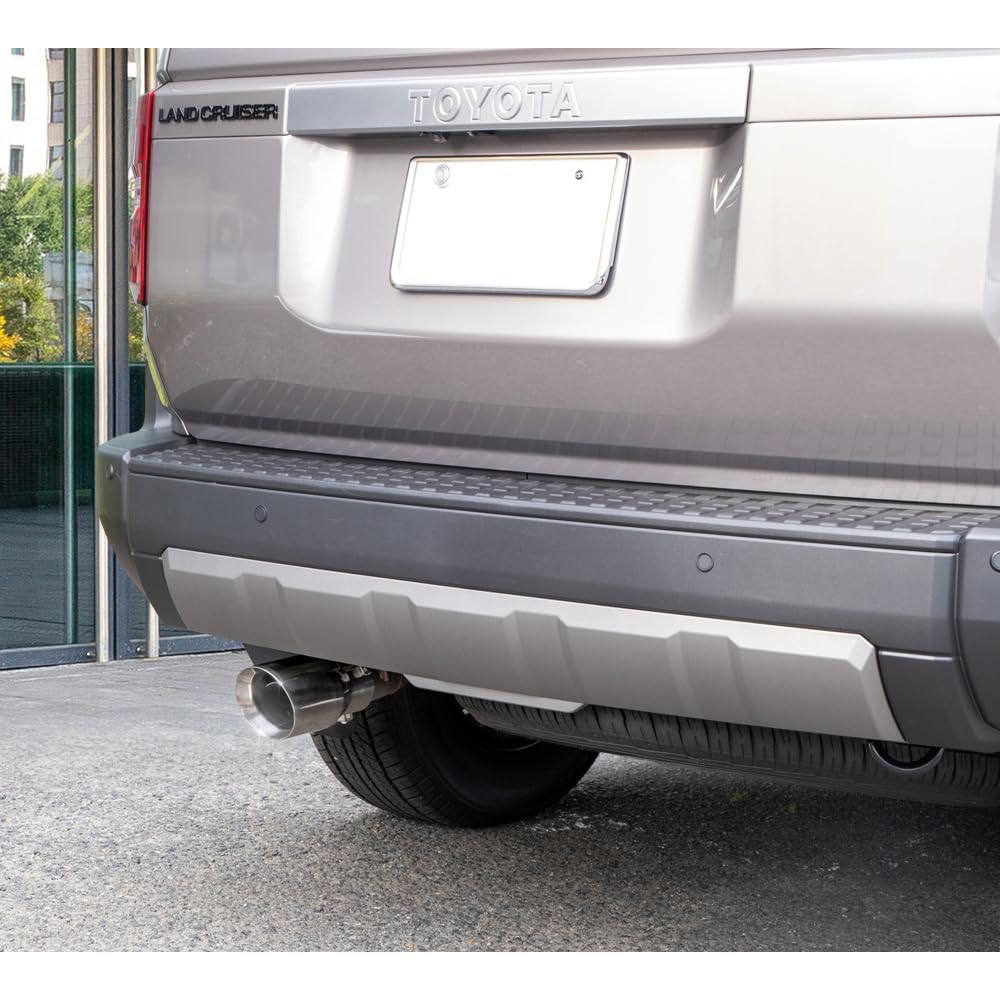 CORSA Muffler Cutter for Toyota Land Cruiser Custom Exterior Stainless Steel Series Land Single-Exit 250, Chrome-Tone, Parts, Accessories, Dress-Up,