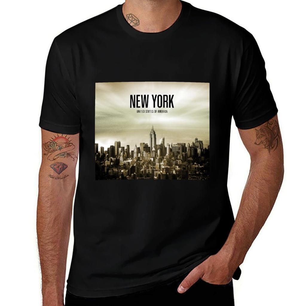 New York USA TShirt man t shirts high quality luxury brand t shirt custom print TShirt