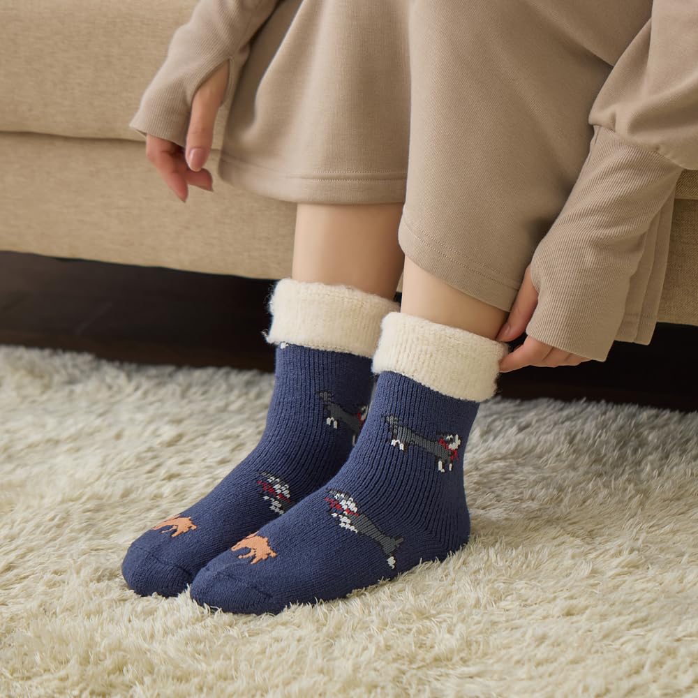 Gunze Ultra Heat Warm Socken Gebürstete Wolle Kaltes Wetter C Braun Damen UCHI-COLLE (2-Paar-Set), Mischung, Mittellang, Schutz,