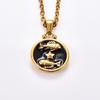 Stainless Steel 12 Constellation Pendant Necklace for Women Gold Zodiac Sign Charm Astrology Metal Jewelry Birthday Gift