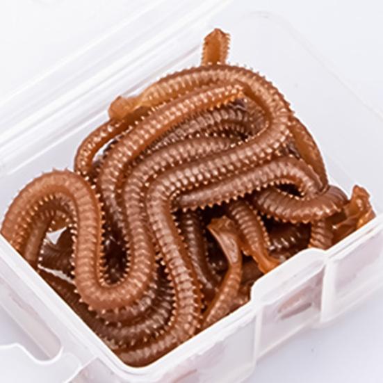 1 Box Vivid Bionic Nereis Lures Freshwater Earthworm Soft Bait for Fishing