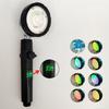 LED Digital Temperature Display Shower Head Temperature Control Colorful Fan High Pressure Rainfall Showerhead With Stop Button