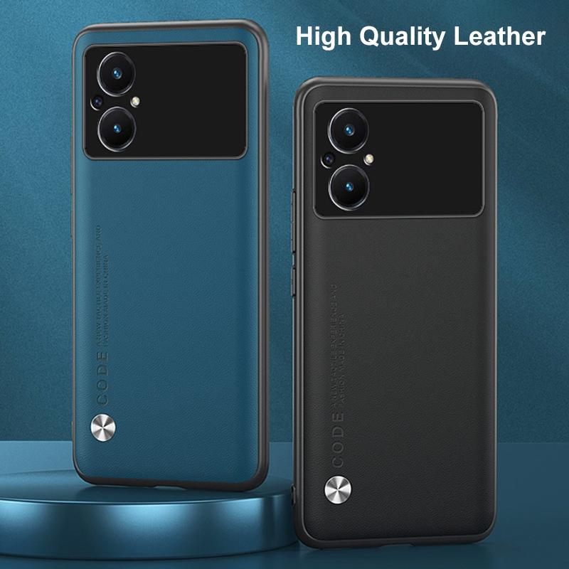 Luxury PU Leather Case For Xiaomi Poco M5 S M5S Back Cover Matte Silicone Protection Phone Case For Poco M3 M4 Pro 4G 5G Coque