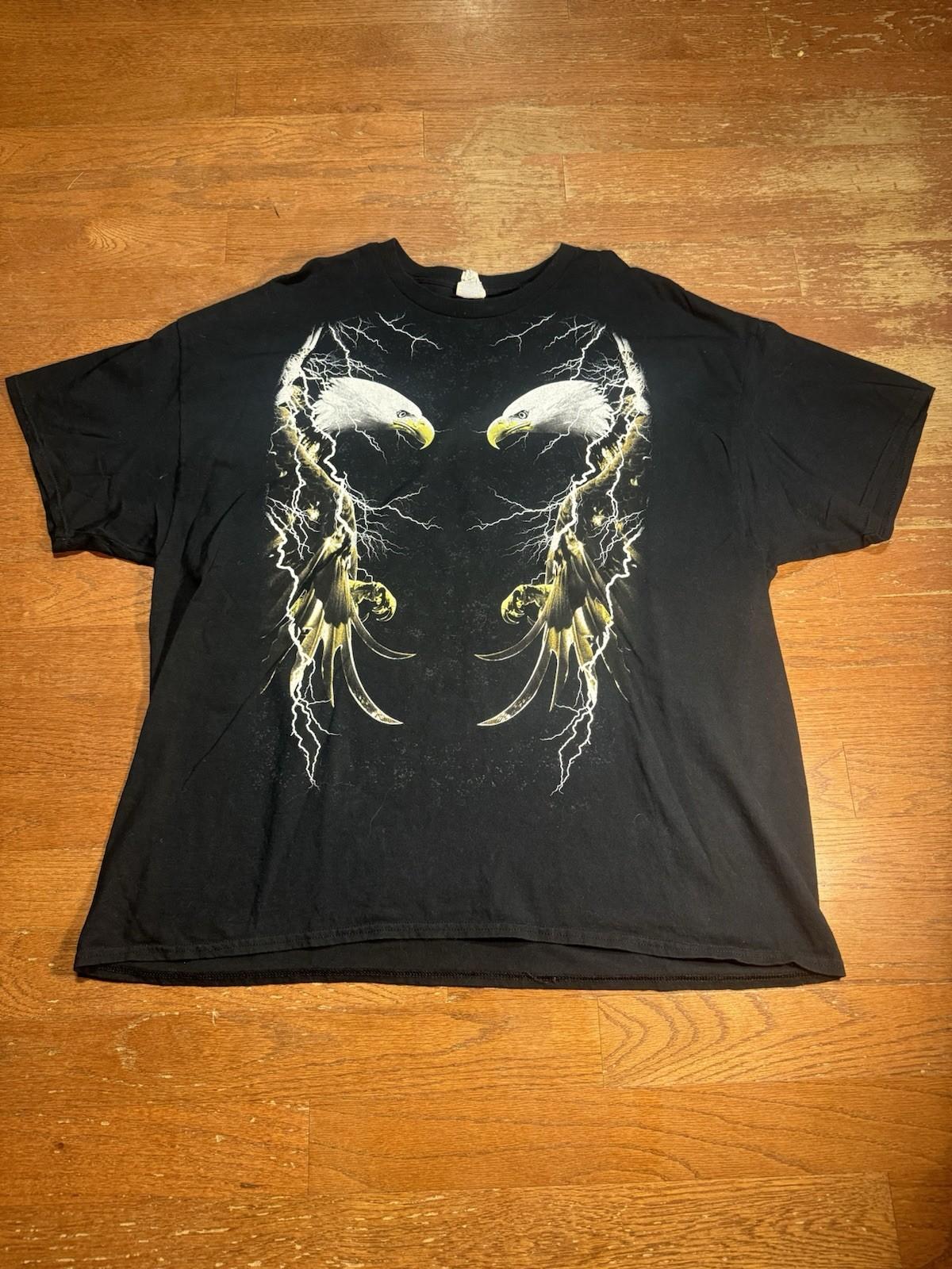 Double Eagle With Lightning Graphic Tee L