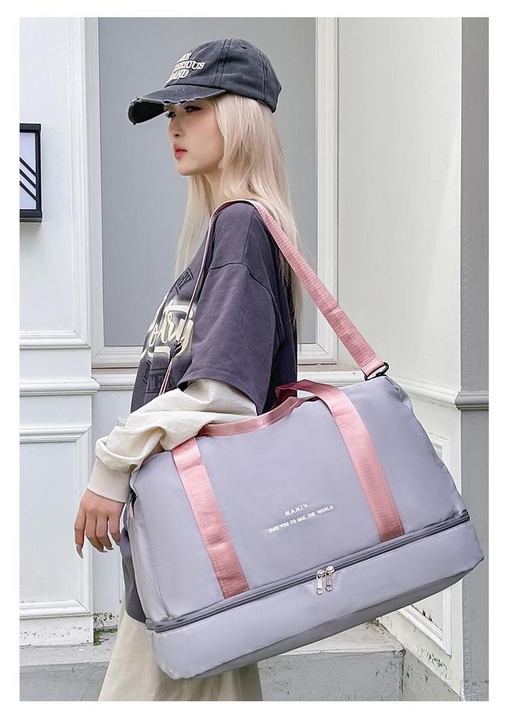 Damen Reise- und Sporttasche mit Nass-/Trockentrennung - Unisex, Wasserabweisend, Handtasche mit großem Fassungsvermögen für Kurztrips