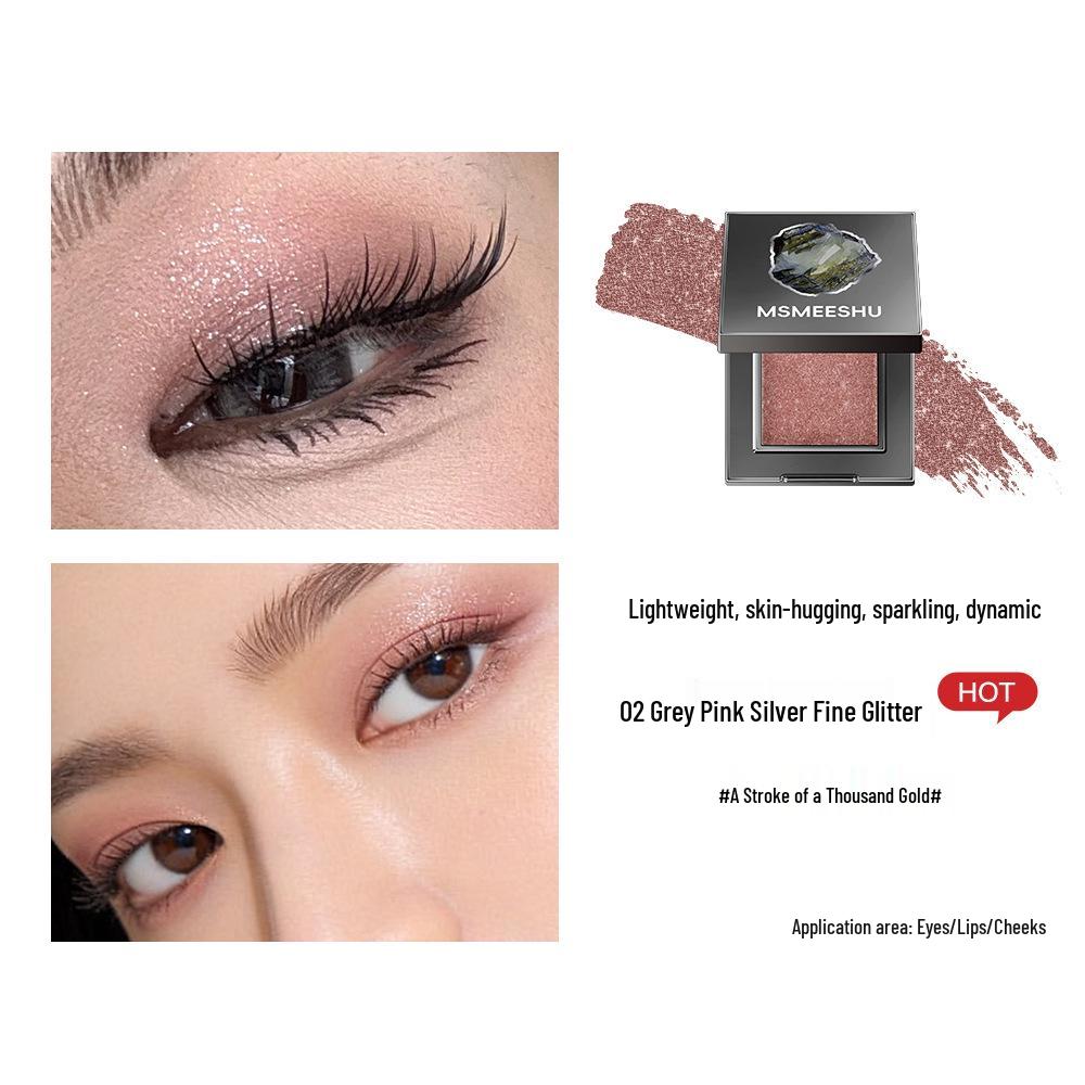 Honey Bundle Rose Quartz Sparkling Diamond Eyeshadow: Multi-use Fine & Bold Glitter Highlighter In Earth Tones for a Radiant Look.