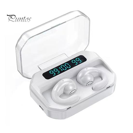 

1 комплект беспроводных наушников A99 с длительным сроком службы батареи, безболезненным ношением, совместимыми с Bluetooth, совместимыми с HD, 5.1, функцией вызова, интеллектуальным светодиодом шумоподавления белый