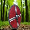 Medieval Viking Round Shield Handmade Wooden Steel Warrior Shield Home Decor