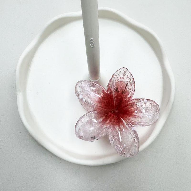 

Модный градиентный цвет конфетный плюмерия заколка-акула аксессуар для волос