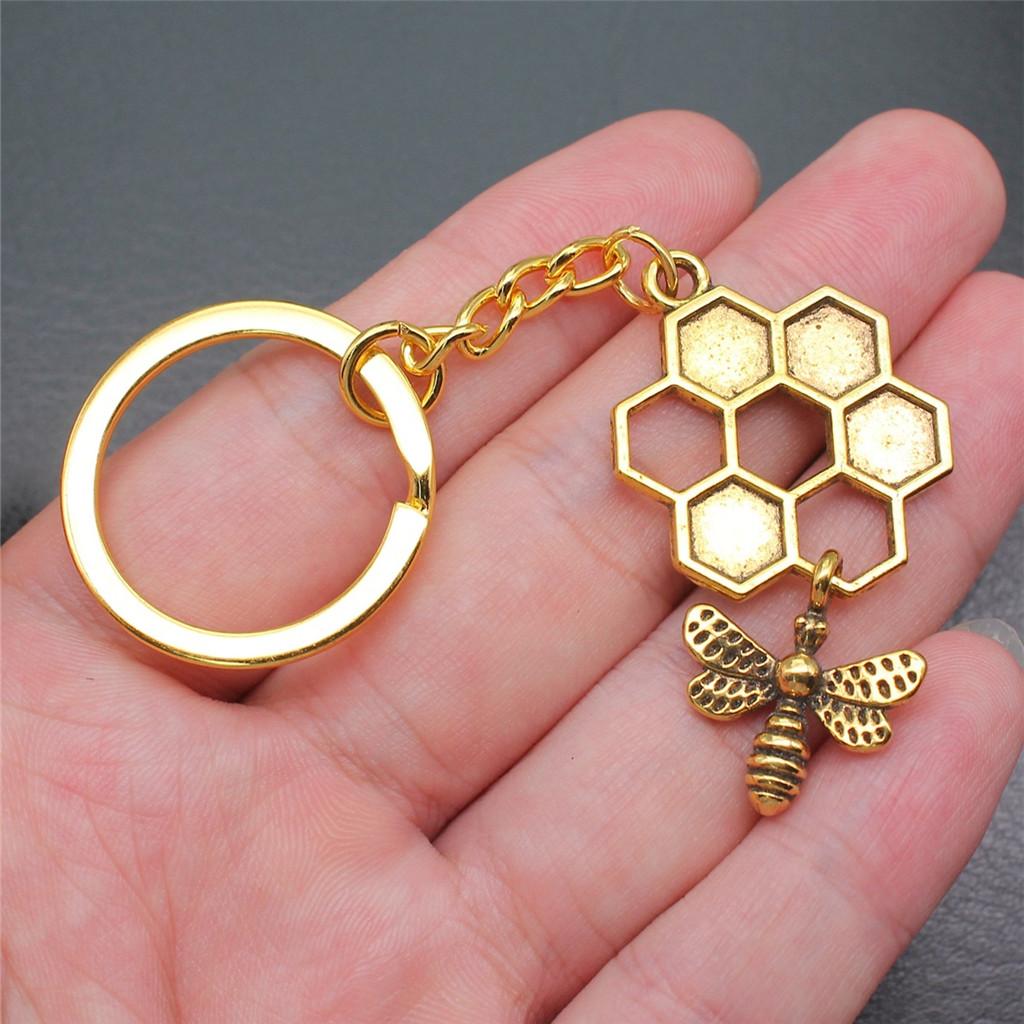 Bee Butterfly Garden Insect Keychain for Friends Hot Sale Modern Bridesmaid Gift Dainty Daily Use Accessory