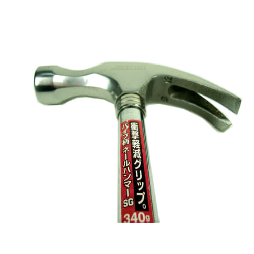 SK11 Pipe Handle Nail Hammer, Soft Grip, for Hammering, 340g