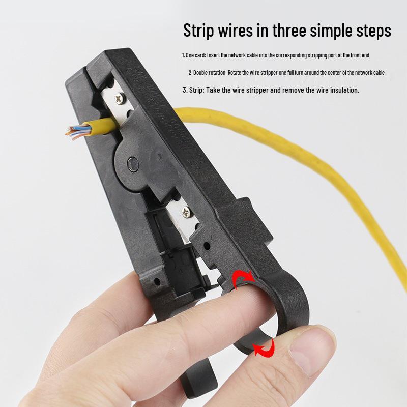 Electrician's Network Cable and Telephone Line Stripping Tool Set