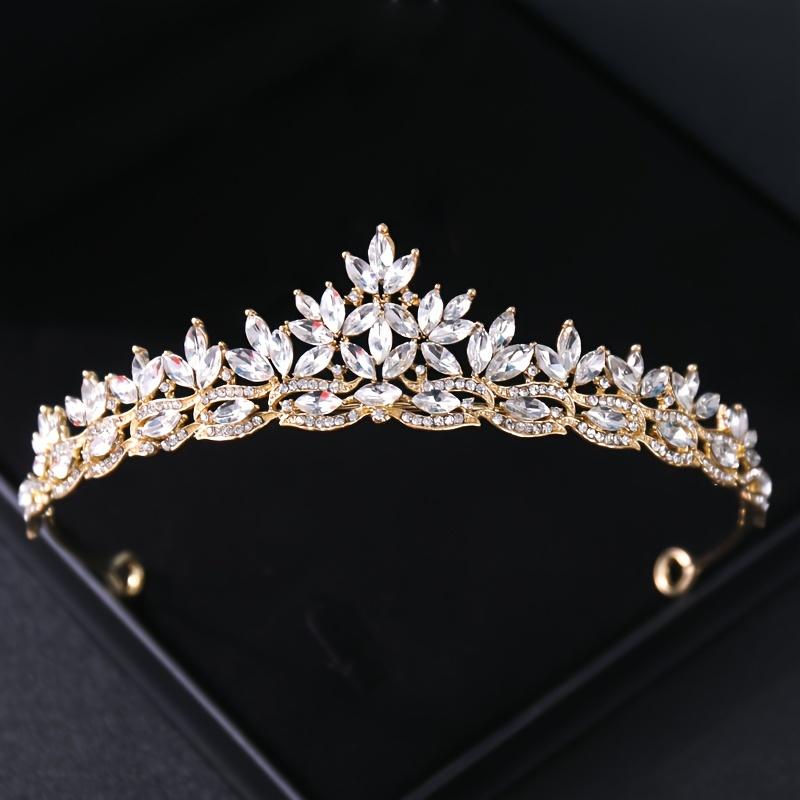 Crystal Tiaras and Crowns for Women Party Rhinestone Prom Diadem Headband Bridal Wedding Hair Accessories Jewelry Crown Tiara