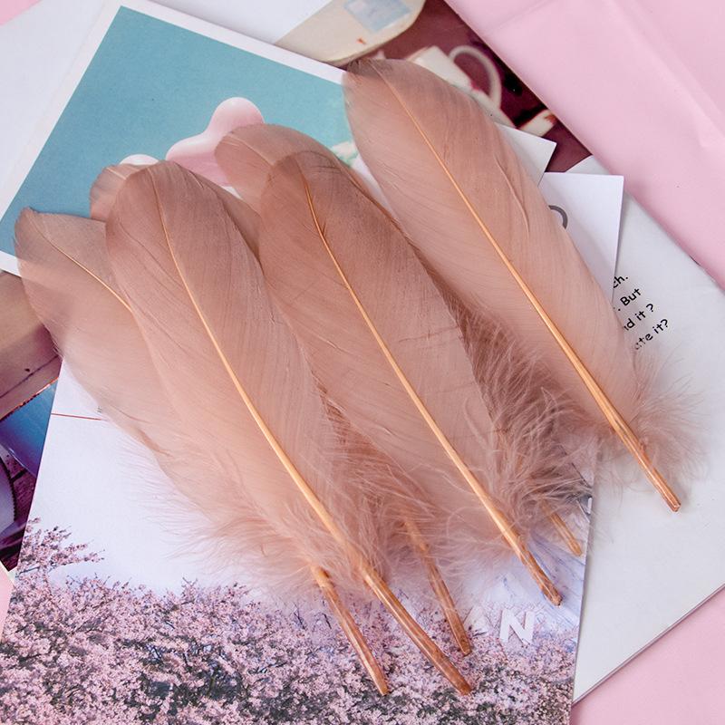 50Pcs15-20Cm Natural Goose Feather Multicolor Handicraft Dream Catcher Swan Feather Family Party Jewelry Decoration