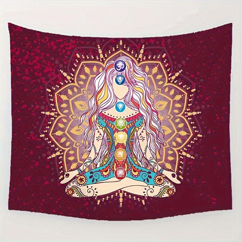 

Женский образ Солнечной системы Цифровая печать полиэстер настенный гобелен подходит для использования в гостиных спальнях барах вечеринках 74x94cm(29x37in)