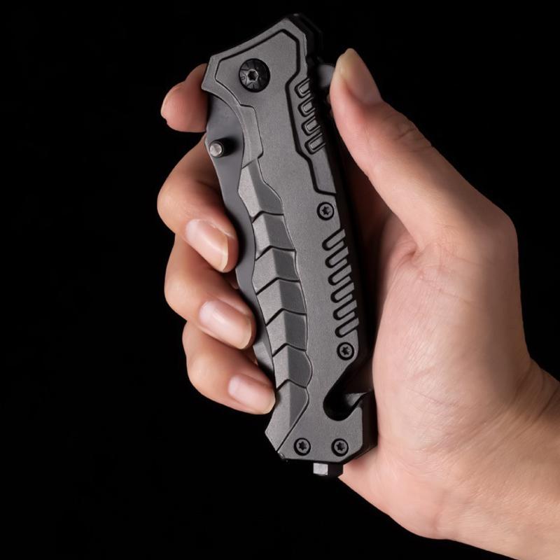 Mini Knife OutdoorOutdoor Camping Multipurpose ABS Stainless Steel Folding Emergency Survival