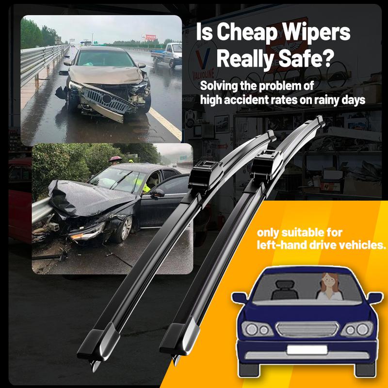 

Front Wiper Blades For MG 4 MG4 EV MG Mulan EH32 2022 2023 Window Windscreen Windshield Brushes Car Accessories Refills Rubber 2022-2023