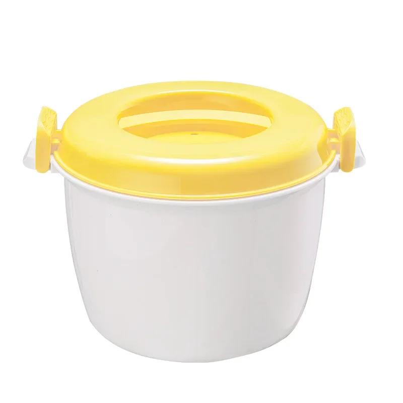 Mikrowellen-Reiskocher Dampfgarer Topf Pastamaker Ofen Gemüse Kochgeschirr Kochen Suppe Schnellkochtöpfe Schüssel Mikro Gemüsebehälter