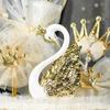 Party Desktop Romantic Table Decorative Miniatures Cake Topper Swan Figurine Anniversary Ornament