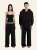 Deoineoseu Wide Leg Sweatpants (Black)
