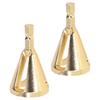 2pcs Deburring External Chamfer Tool Remove Burr Quick Release Hex Shank 3 Slot Deburring Chamfer