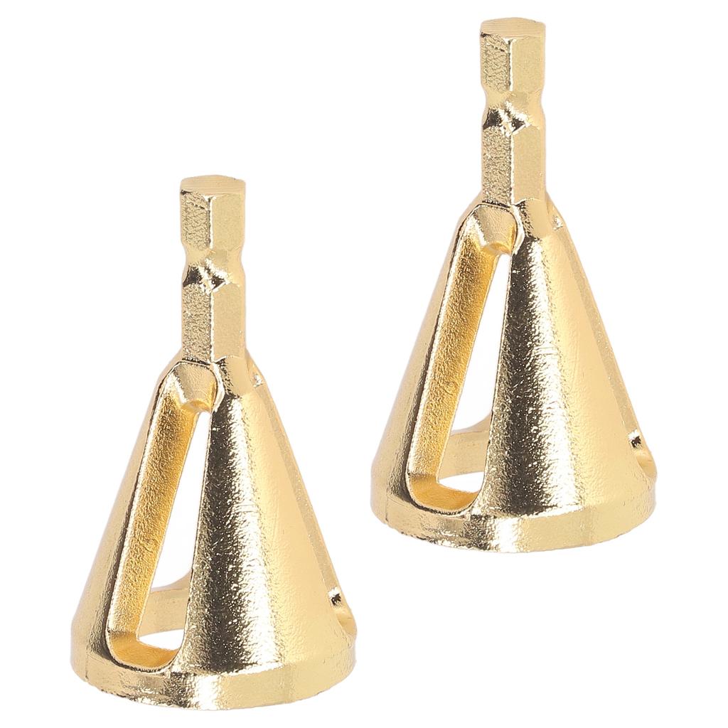 2pcs Deburring External Chamfer Tool Remove Burr Quick Release Hex Shank 3 Slot Deburring Chamfer
