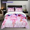Vibrant Rhythm Huntrix Bedding (1 * duvet cover + 2 * pillowcase, without core) 2D Flat Christmas birthday gift Soft and comfortable Bedding set