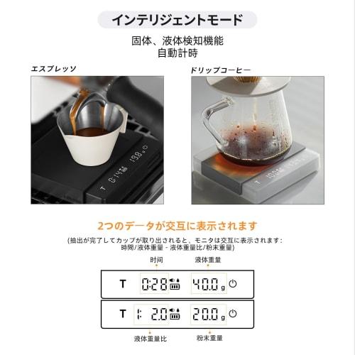 MHW-3BOMBER Mini Coffee Scale, Digital Drip Scale, High-Precision Weighing Instrument with 0.1g Accuracy, 0.3g-2000g Measurement Range, and Timer Func