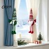 Curtain Buckle for Living Room Christmas Plush Gnome Buckle, Scandinavian Santa Doll Tiebacks, Cute Decor Faceless Dwarf Holdback Fastener Holiday