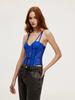 Trendy European & American Sexy Patchwork Backless Spaghetti Strap Bodysuit: High-End Body Shaping Women's Streetwear