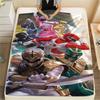 Super Sentai Weiche Flanelldecke, Druck für Schlafzimmer Sofas Betten, Geeignet für Reise Picknick Stuhl -HE73