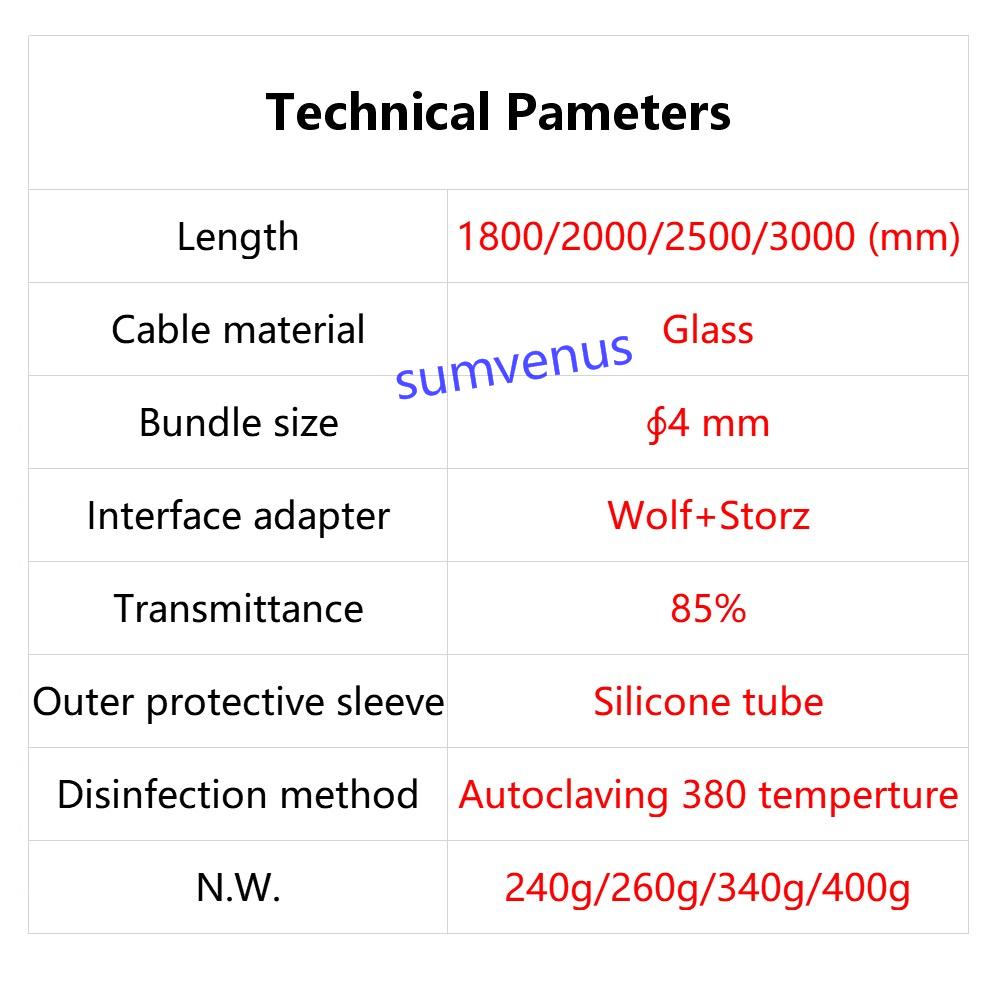 Satın alın 1.8m 2.5m 3m Wolf Storz Endoscop Cold Light Source ...