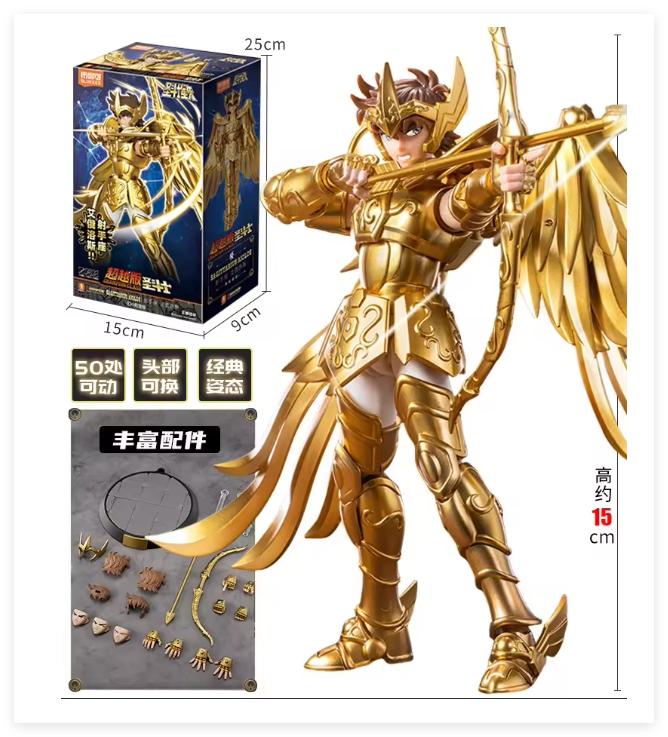 Original Blokees Action Figure Gold Saint Seiya Champion Class Gemini Saga Phoenix Ikki Draco Pegasus Assembly Model Toys Gift