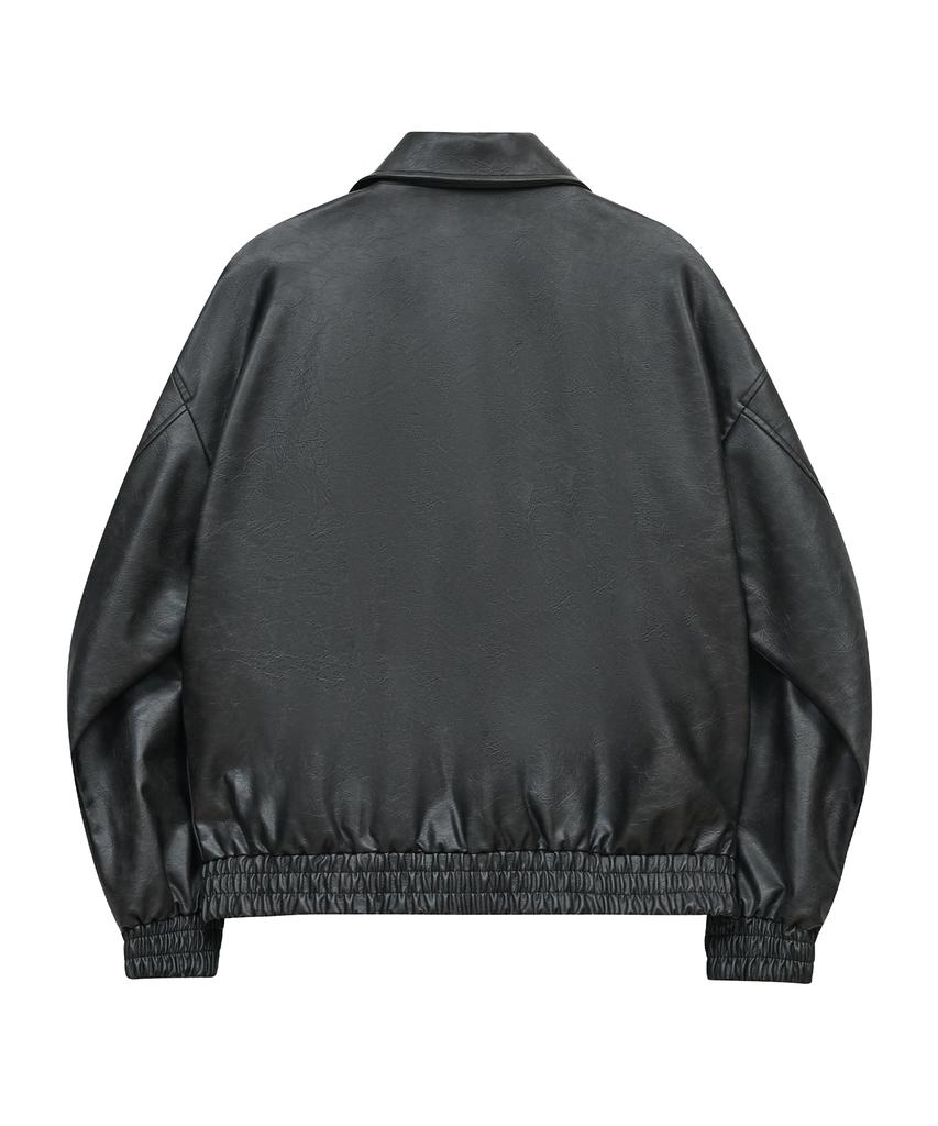 Standarderror 87-Stan009 [Vernieuwing] Standaard Blouson Leren Jas 5 Kleuren