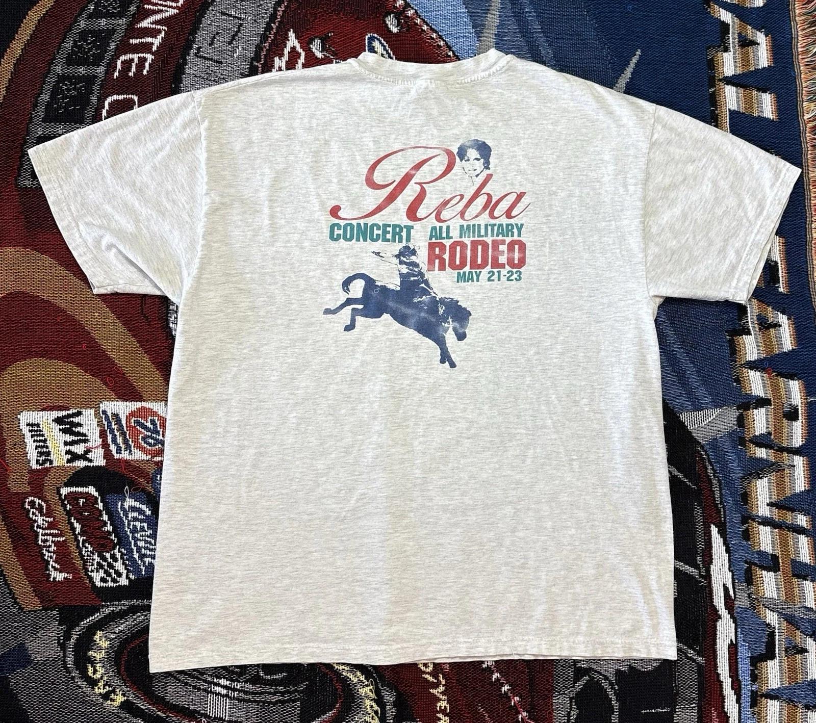 Vintage Reba Mcentire Shirt Concert 1999 Camp Pendleton All Military XL Hanes 2XL