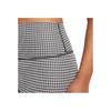 Nike High Waist Plaid Yoga Training Capris Women Bottoms Black DA1093-133