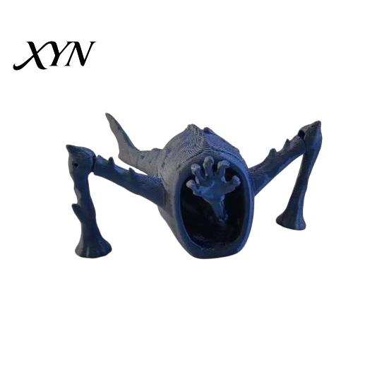 Gaming Desk Decoration 3D Printed Sea Monsters, Articulated Fidget Toy, Eater Deep Creature Premium Print Collectible Collectible, Stress Relief Toy &