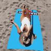 Asciugamano Popolare con Logo da Corsa, Microfibra, Asciugamano da Spiaggia, Asciugatura Rapida, Senza Sabbia, Fibra Ultra-Fine, Super Morbido.