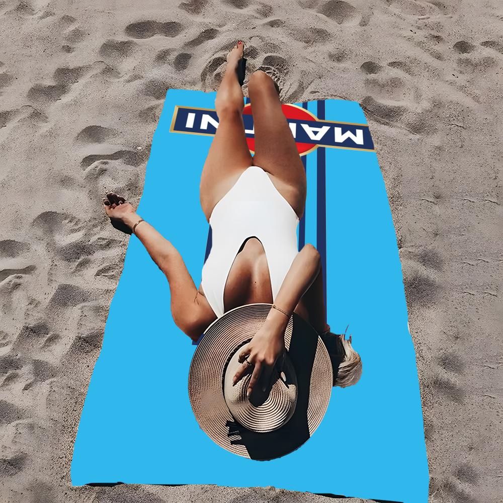 Asciugamano Popolare con Logo da Corsa, Microfibra, Asciugamano da Spiaggia, Asciugatura Rapida, Senza Sabbia, Fibra Ultra-Fine, Super Morbido.