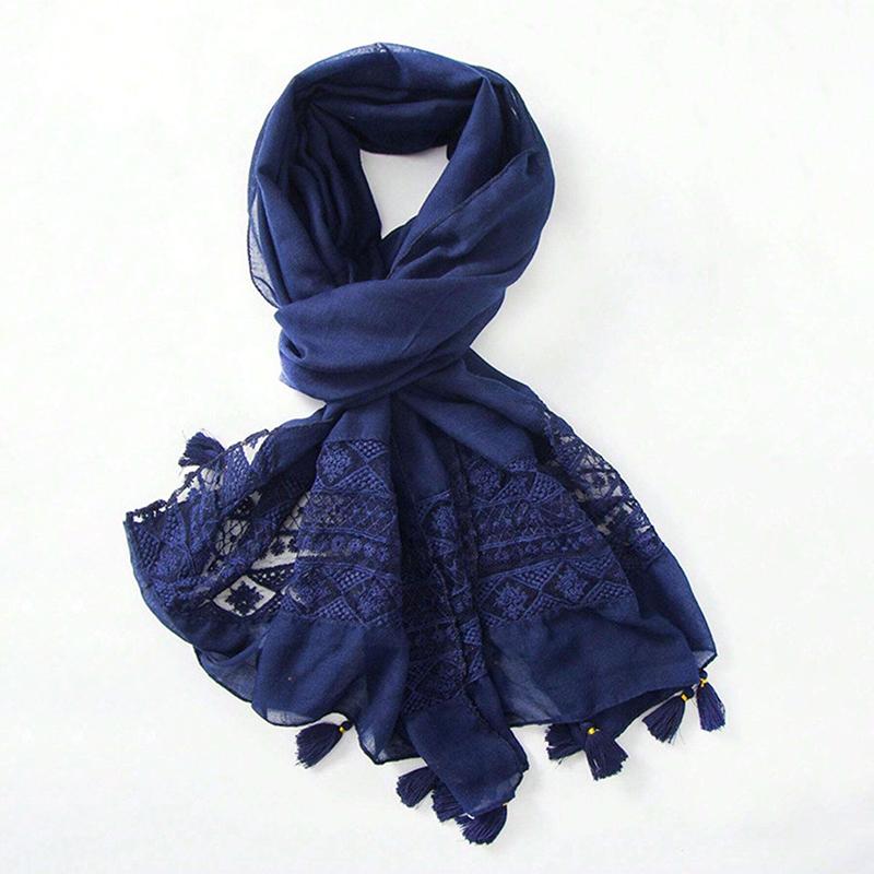 Autumn Fashion Brand Bohemian Ethnic Floral Tassel Viscose Shawl Scarf Lady Soft Pashmina Hijabs and Wraps Bufandas Muslim Sjaal