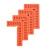 4Pcs L Type Plastic Squares Multi Purpose Strong Practicability Easy to Use Plastic Right Angle Positioner for Drawers4