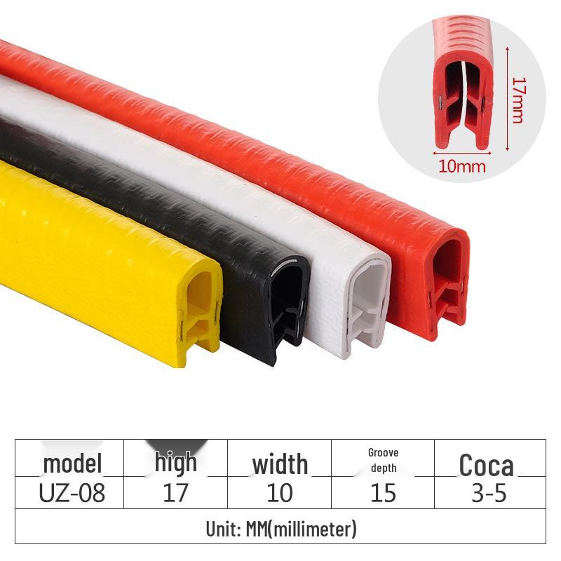U-Shaped Rubber Edge Protector for Sheet Metal and Glass