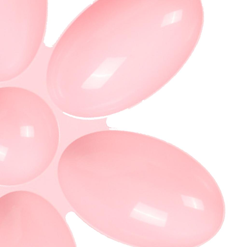 Katzennapf Kunststoff 6 Blütenblätter Langlebig Leicht zu Reinigen Welpenfutterspender für Kleine Katzen Kätzchen