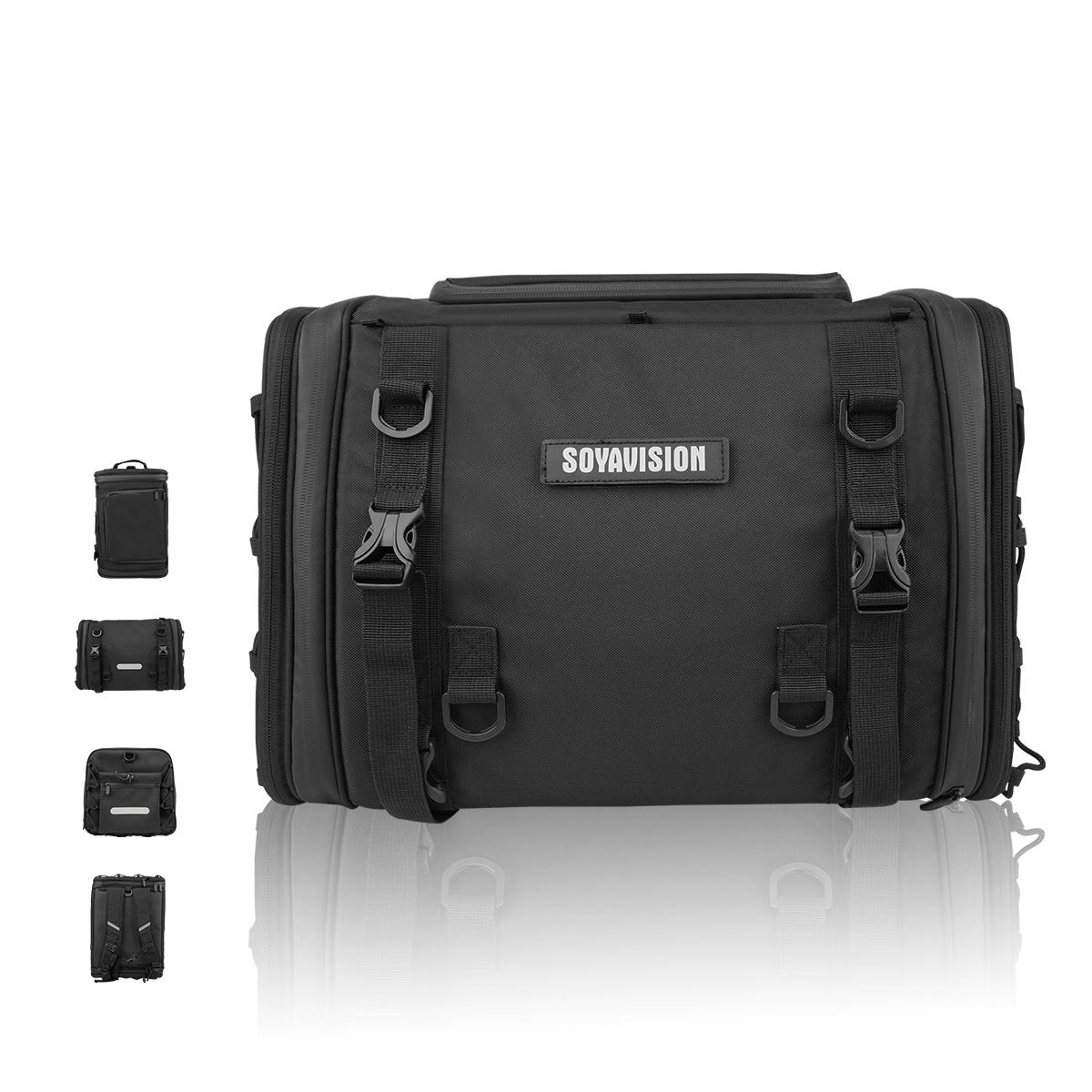 2025 Motorcycle Bag 30-50L Waterproof PVC Outdoor Bag Motorcycle Rear Seat Bag Outdoor Travel Bag