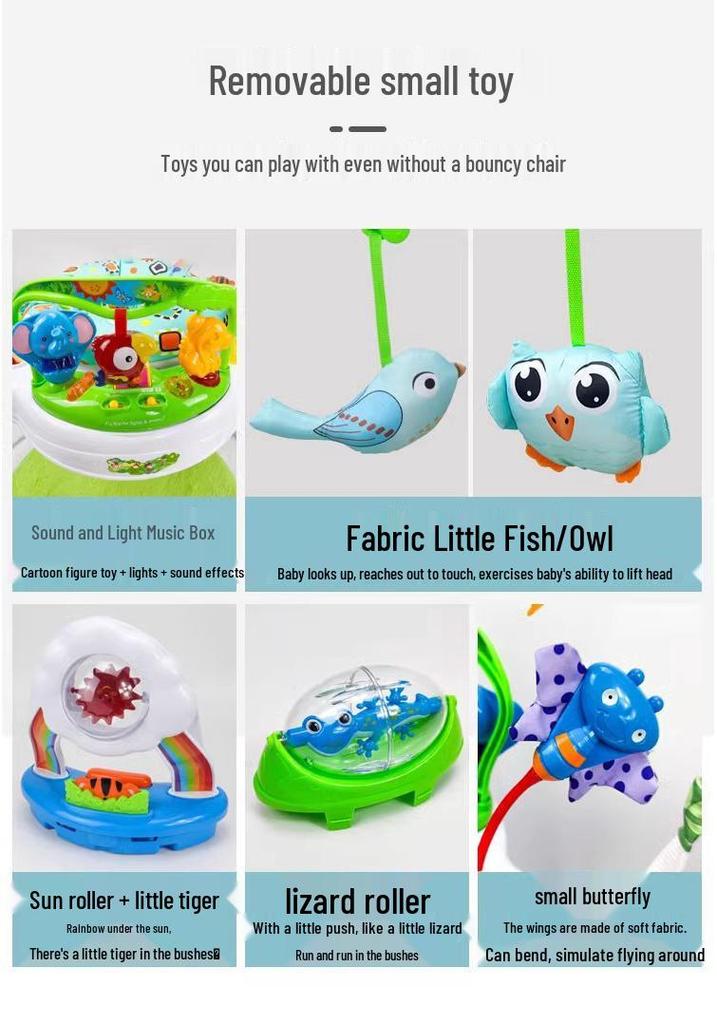 Rainforest Baby Jumper & Swing: Fitness Bouncer for Ages 0-3