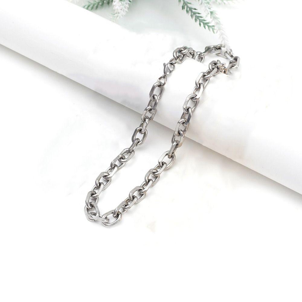 8mm Thickness Cable Necklace Stainless Steel Grunge Jewelry Punk Necklace Alternative Jewelry