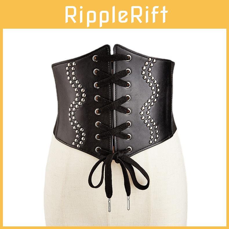 Modisches Nieten- und Riemendesign Elastischer Bund für Damenkleid-Accessoires