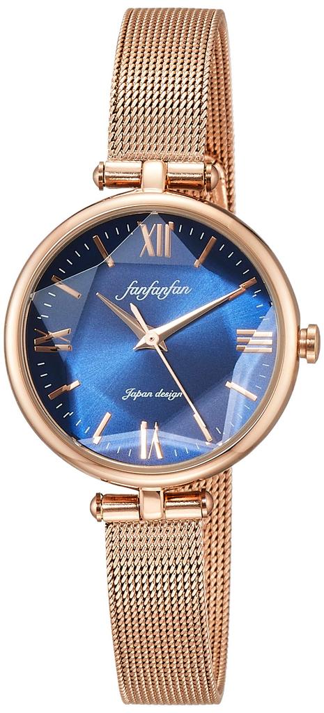 ALIAS Watch F3 Classic Analog Waterproof Mesh Metal Band FM008PG4BL Pink Gold Women's